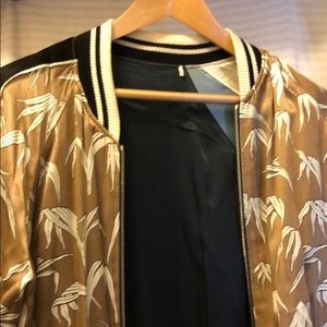 Sandro Men’s Reversible Satin Bomber